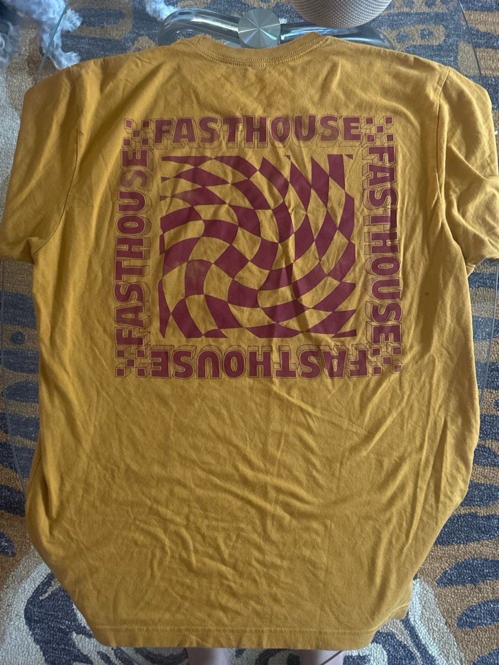Fasthouse Men’s Mustard Short-Sleeve Graphic Tee